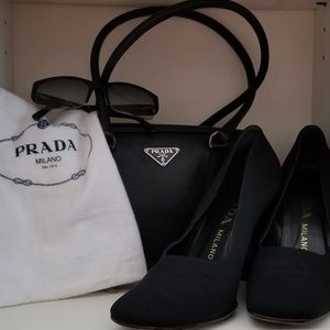 AUTHENTIC Prada Saffiano Lux Bowler Leather Bag